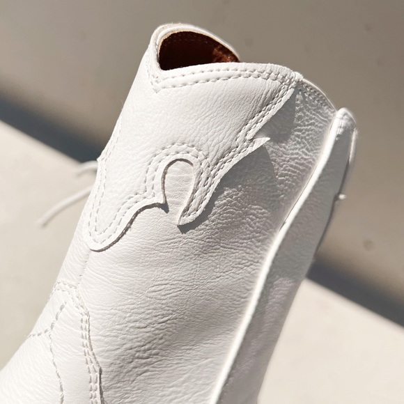 NEW Pointy Toe Stack Block Heel Zip Up Western Ankle Booties Boots Off W… - Picture 8 of 15